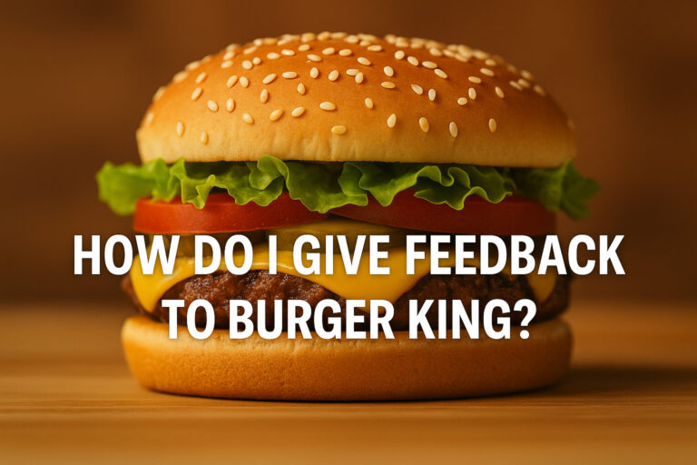 How Do I Give Feedback To Burger King?