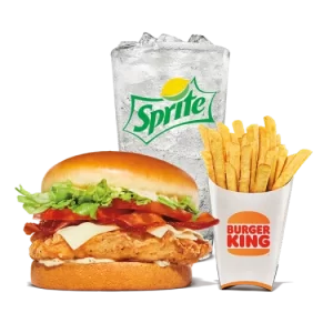 burger king bacon and swiss bk royal crispy chicken meal medium prices