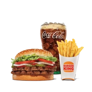 burger king double whopper meal medium with prices