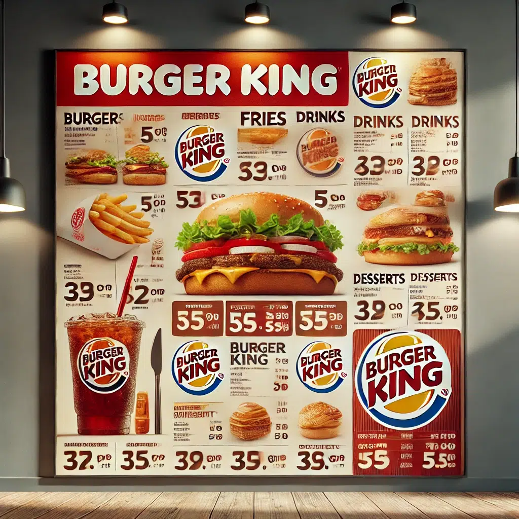 burger king breakfast menu prices 2024