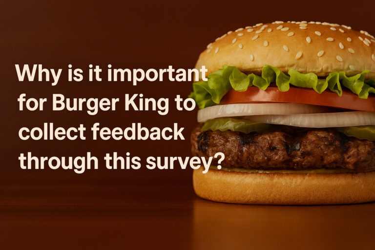 Why Is It Important for Burger King to Collect Feedback Through This Survey?