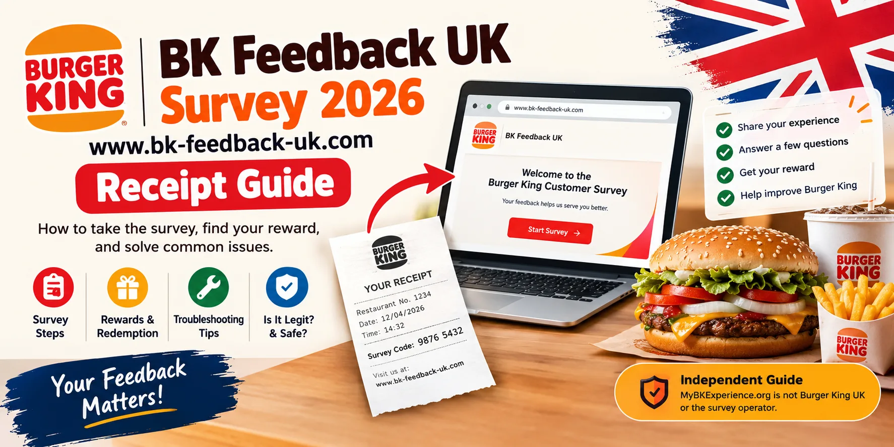 BK Feedback UK Survey 2026 receipt guide for www.bk-feedback-uk.com